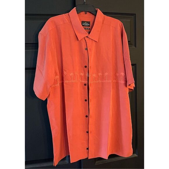 Quiksilver Men's Tahiti Palms 4 Button Up Floral Collared Shirt - Picture 1 of 5